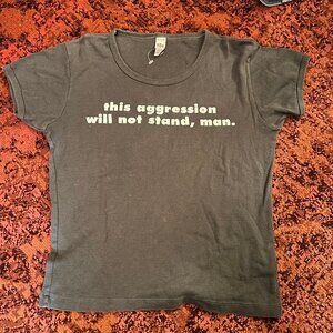 Vintage Big Lebowski Babydoll T Shirt Size M